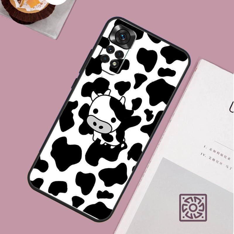 Чехол-книжка с коровьим принтом для Xiaomi Redmi Note 14 13 12 11 15 Pro Plus Redmi 15 13 10 10C 12C 13C 14C 15C