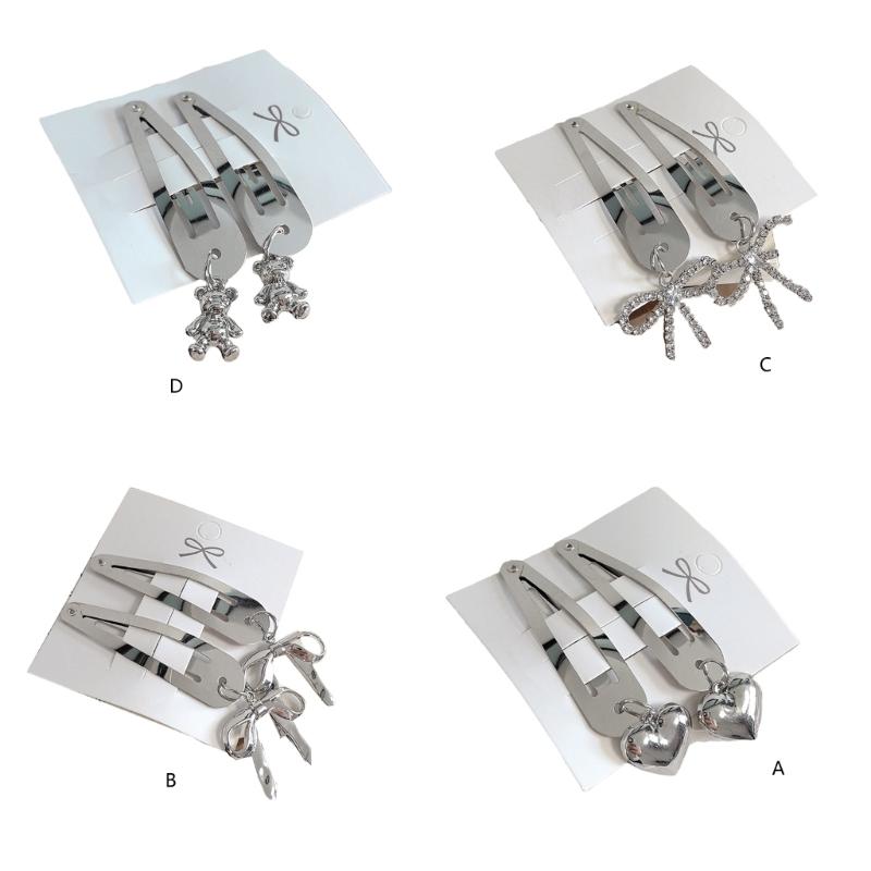 Heart Shaped Hairpin for Girl Metal Hair Clip Barrettes Great for Daily Wear