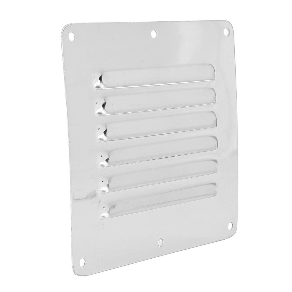 Boat Louvered Vent Rustproof 304 Stainless Steel Marine Ventilation Grille Cover with Screws for Yachts RV 127 X 115mm