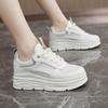 W3659 New Mesh Surface White Shoes  Spring and Summer Hollow-out Invisible Elevated Thick Bottom Students All-Match Breathable Mesh Shoes