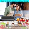 Вакуумный упаковщик для пищевых продуктов, вакуумная машина Food Saver, с 5 пакетами для вакуумной упаковки, режимами сухой и влажной еды, быстрая герметизация, легко чистить