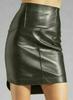 Black Skirt Leather Decent Women's High Waist Pencil Mini Soft Lambskin