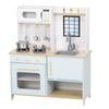 Pretend Play Kitchen, Kids Kitchen Playset with Light & Sound Stove, Turning Knobs, Cooking Accessories