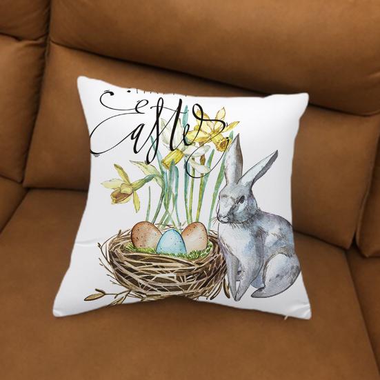 Пасхальная наволочка, удобная, создающая атмосферу, моющаяся, стильная, Счастливой Пасхи, весенняя наволочка, домашний декор, повседневное использование