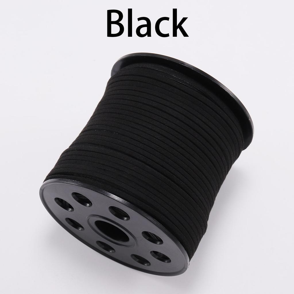 10 м/лот, 2,5 мм, плоский плетеный из искусственной замши, корейский бархатный кожаный браслет ручной работы с бисером, ожерелье «сделай сам» для изготовления ювелирных изделий, фурнитура