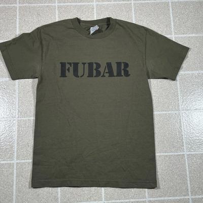 Винтажная хлопковая военная зеленая рубашка группы FUBAR, унисекс, для концерта, размеры от S до 5XL, LO096, унисекс футболка