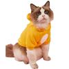 Однотонная одежда для бесшерстной кошки Зимнее пальто Дизайн с мишкой Костюмы для питомцев Стиль пуловера Дизайн комбинезона Худи для питомца Холодная погода