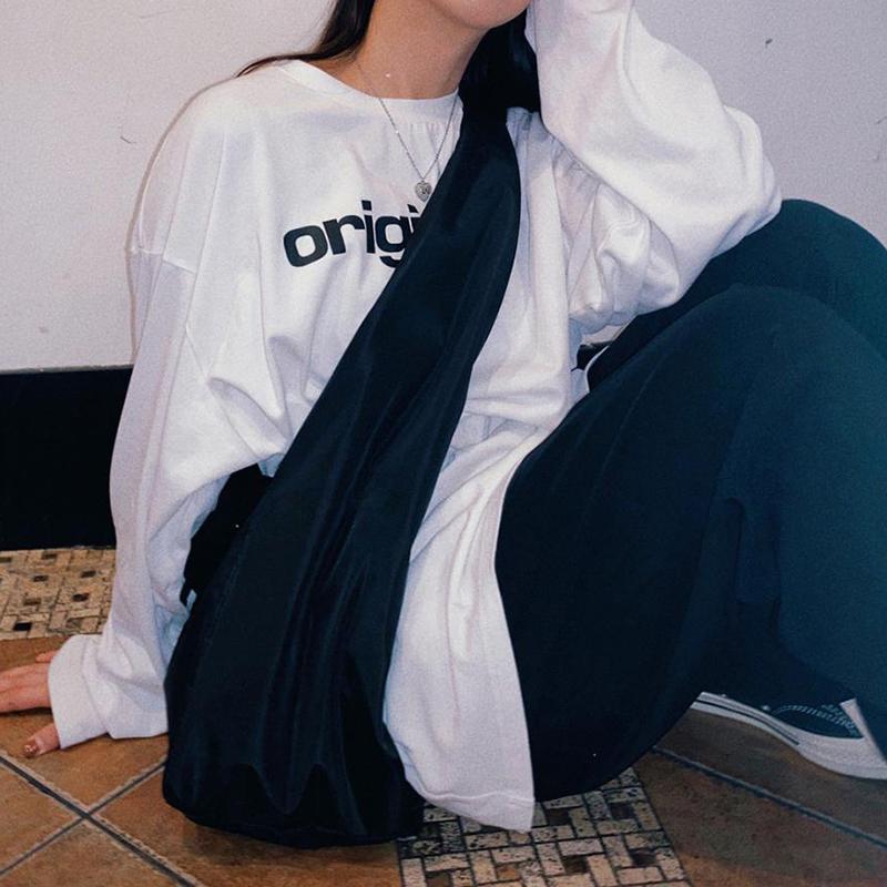 Casual Drawstring Shoulder Bags For Women Large Capacity Handbag Sport Gym Bag Shopping Bag Gilr Crossbody Bag