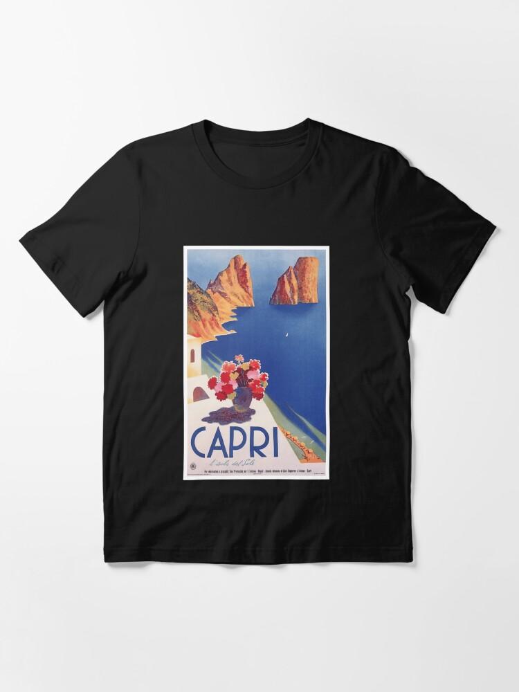 Peppino di Capri Vintage Capri Italy Travel Poster Poster Essential T-Shirt