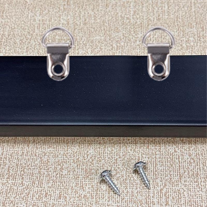 100/50 шт. Металлические D-образные подвески для картин из нержавеющей стали, подвески для подвешивания рамок с одним отверстием и винтами для крючка для фоторамки