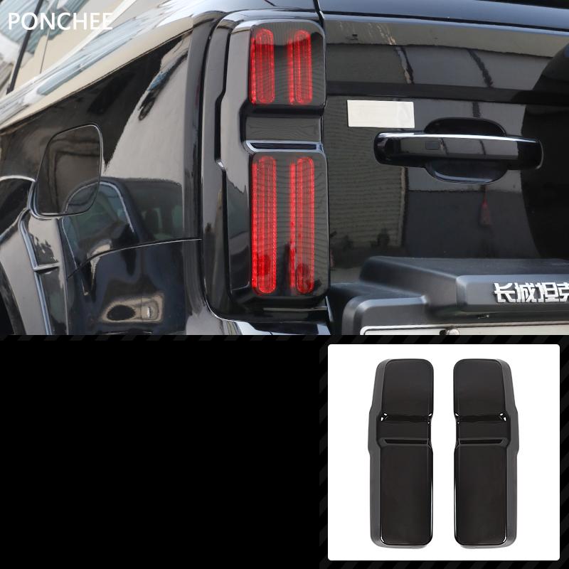 For Tank 500 2022-2026 Smoked Black Tail Lampshade Protect Translucent Blackened Headlight Frame Protection Automobile Supplies