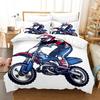 Motorcycle Race Car Bedding Set Single Twin Double Queen King Cal King Size Bed Linen Set