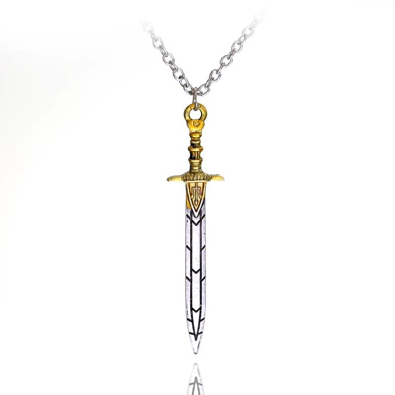 1pc A Lot Percy Jackson Sword Necklace Men And Women Fashion Jewelry Gifts High Quality Zinc Alloy Accessories