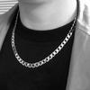 Stainless Steel Men Chain For Necklace Cuban Link Chains Neck Silver Color