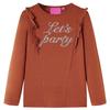 Children's Long-sleeved T-shirt Cognac 92/104/116/128/140
