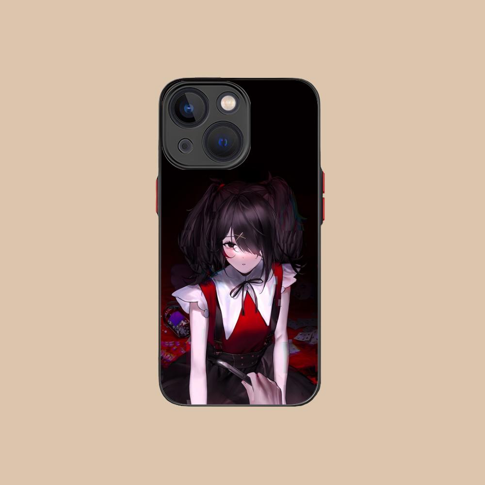 Needy Girl Ame-chan Rain Phone Case for iPhone 16 15 14 13 12 11 X XR XS 8 7 Pro Max Plus Mini Colour Printing Silicone Luxury