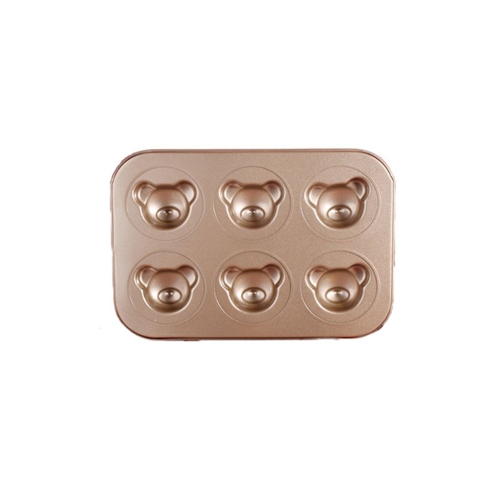 Non-stick Bear Madeleine Cake Baking Pan 4/6/9 Cavities Bread Mold Muffin Cakes Mold  Pudding