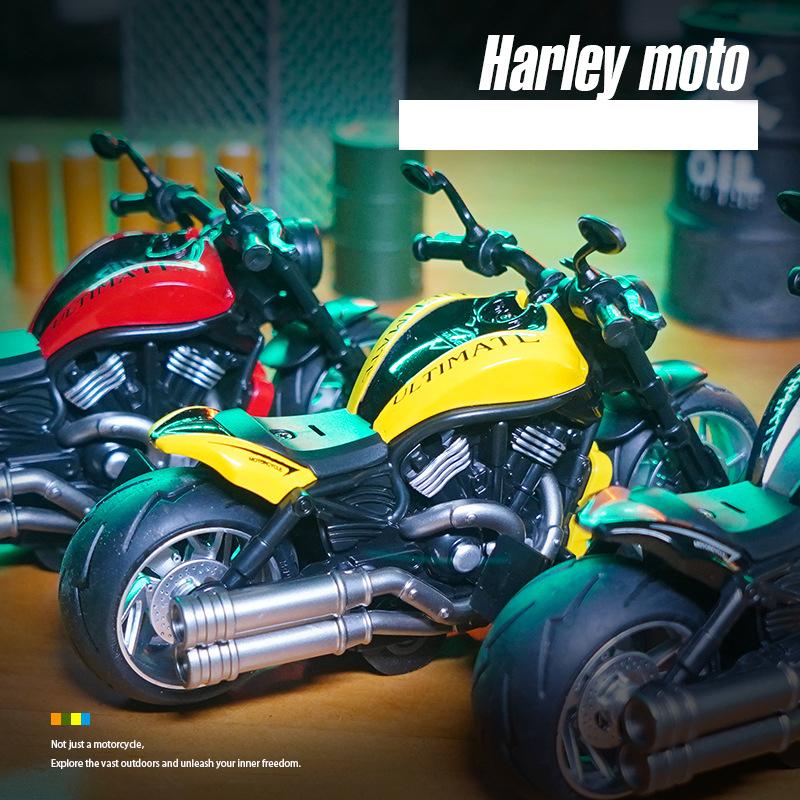 1/12 масштаб мотоцикла, литая под давлением модель игрушки, игрушка с откатом со звуком и светом для детей, коллекция подарков для мальчиков и девочек