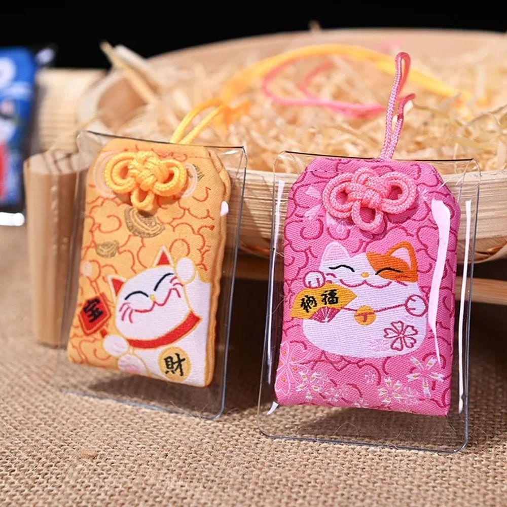 Mini Lucky Charm Pray Fortune Beauty Health Safety Wealth Bag Amulet Japanese Prayer Omamori
