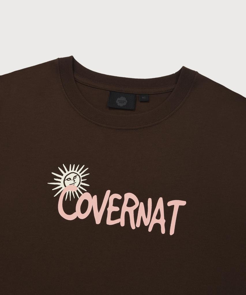 COVERNAT WOMAN Soleil Graphic T-Shirt Brown