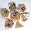 Resin Pointed Dice for DND & COC: Multifaceted Solid D6 for Board Games & RPGs