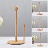 Бамбуковый держатель для бумажных полотенец, деревенский стоячий органайзер для бумажных полотенец, диспенсер для рулонов для кухонной столешницы, ванной комнаты, обеденного стола