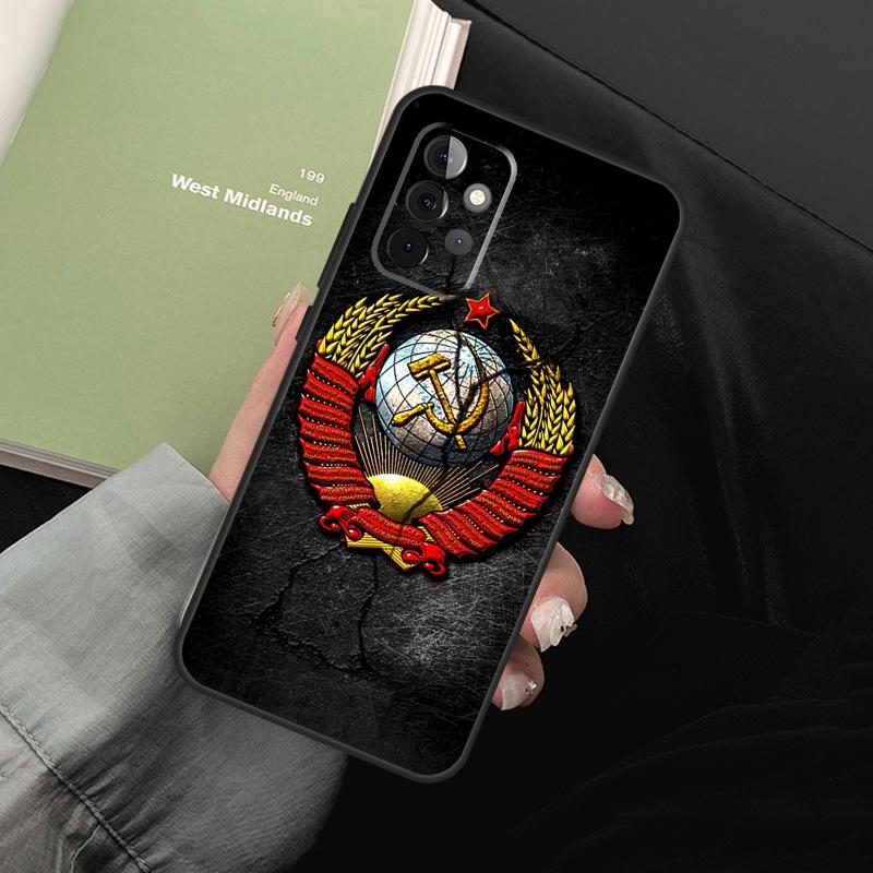Vintage USSR CCCP For Samsung Galaxy A05 A06 A36 A26 A16 A54 A34 A14 A22 A32 A52 A55 A35 A15 A53 A13 A56 Case