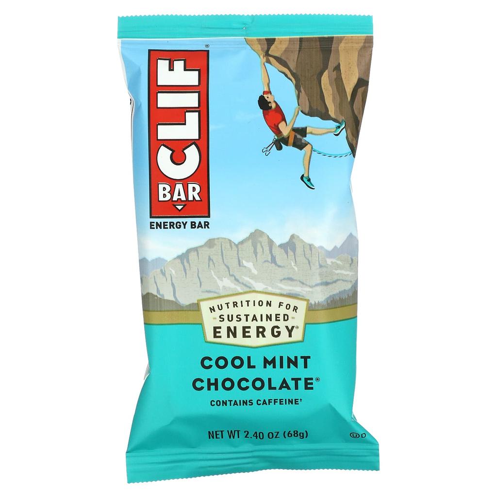 Clif Bar Energy Bar, Cool Mint Chocolate, 12 Bars, 2.40 Oz (68 G) Each
