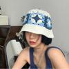 Handmade Crochet Flower Bucket Hat for Girls Korean Hot Travel Beach Panama Caps Design Knitted Hat Winter Beanie Wool Warm Cap