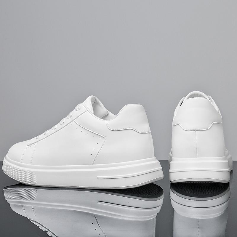 Fashion Genuine Leather Men Casual Shoes Fashion Sport Platform Shoes Increase Height Sneakers Male Skateboard Footwear Tenis Masculino
