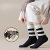 Women's Autumn and Winter Thickened Warm Striped Wool Long Tube Cotton Socks