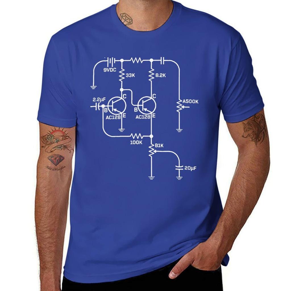 Схема педали фузза Ручная пайка забавная гитарная футболка графическая футболка мужская футболка fruit of the loom мужские футболки