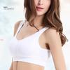 Беспроводной спортивный йога Корректирующее белье Модный женский сексуальный однослойный бесшовный бюстгальтер