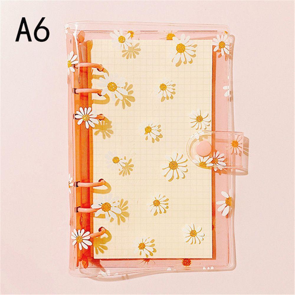 New School Supplies Storage File Binder Pockets Notebook Binder Transparent Folders A5A6