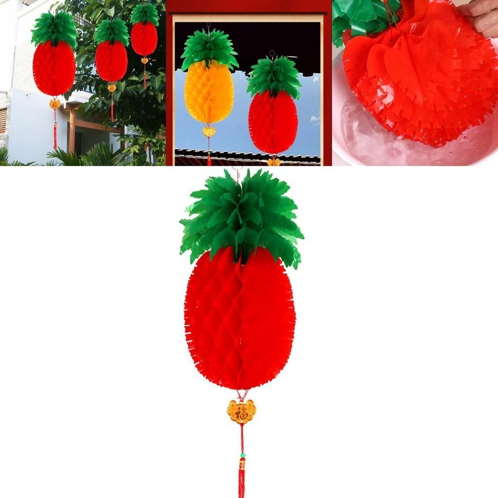 Очаровательные фонарики в виде ананасов и яблок, созданные для красочного декора на Счастливый Новый год и для празднований