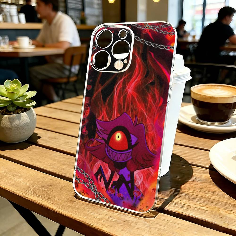 H-Hazbin Hotel N-Niffty Чехол для телефона для iPhone 17 16 15 14 13 12 11 Mini Pro Max Plus Прозрачная крышка