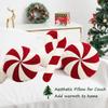 Plush Christmas Cartoon Pillow Soft Red Decoration Pillow New Winter Pillow  Christmas