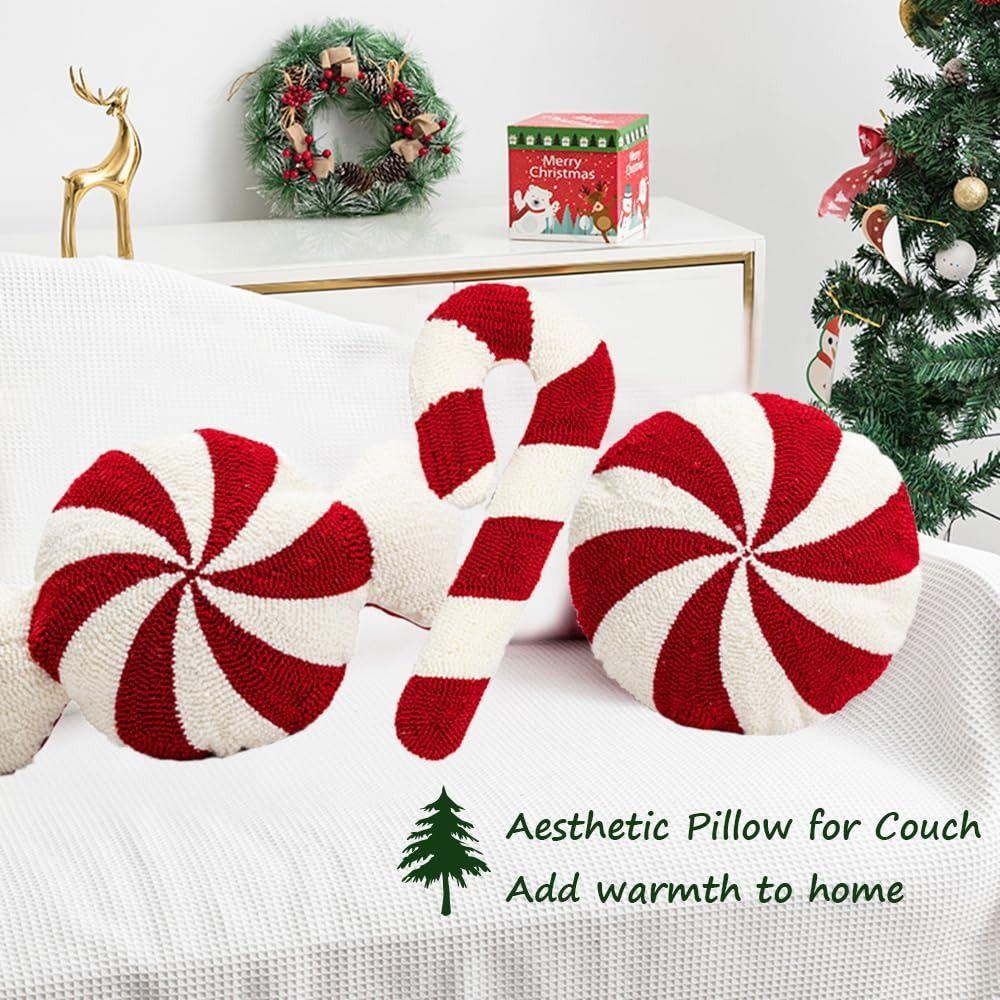 Plush Christmas Cartoon Pillow Soft Red Decoration Pillow New Winter Pillow  Christmas