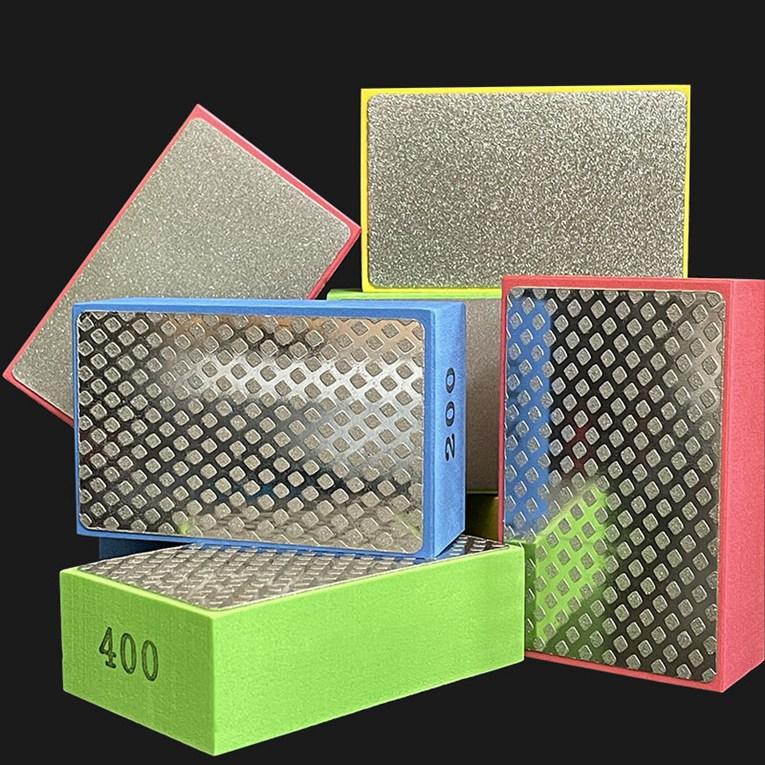 60/100/200/400 Diamond Hand Polishing Pads for Ceramic Tile Glass Grinding Ceramic Sanding Blocks Tile Trimmer Sewing Accessories