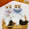 Simulation Ragdoll Cat Doll Plush Toy Cute Scarf Kitten Plush Bag Little Girl Gift Doll Backpack