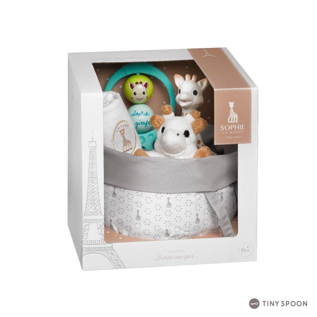 Happy Basket Подарочный набор для родов Подарок для ребенка Жираф Софи Японская корзина Vulli Sophie Одеяло-погремушка Dudu Подарок для подготовки к родам Новорожденный