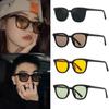 Street Photos Black Frame Sunglasses Punk Eyewear Travel Accessories Black Shades Glasses Beach
