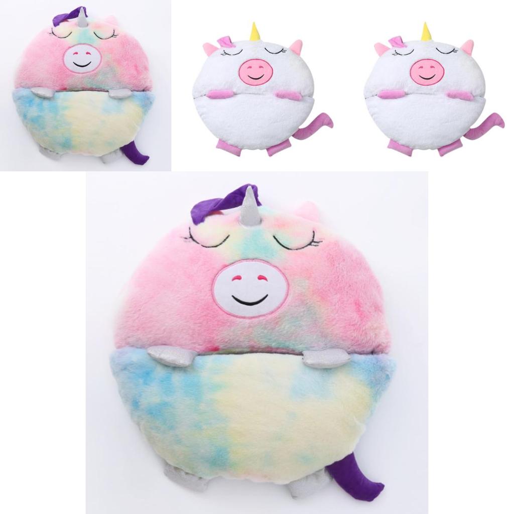 Большой мультяшный спальный мешок Happy Nappers, супермягкая плюшевая подушка, спальный мешок в виде животного