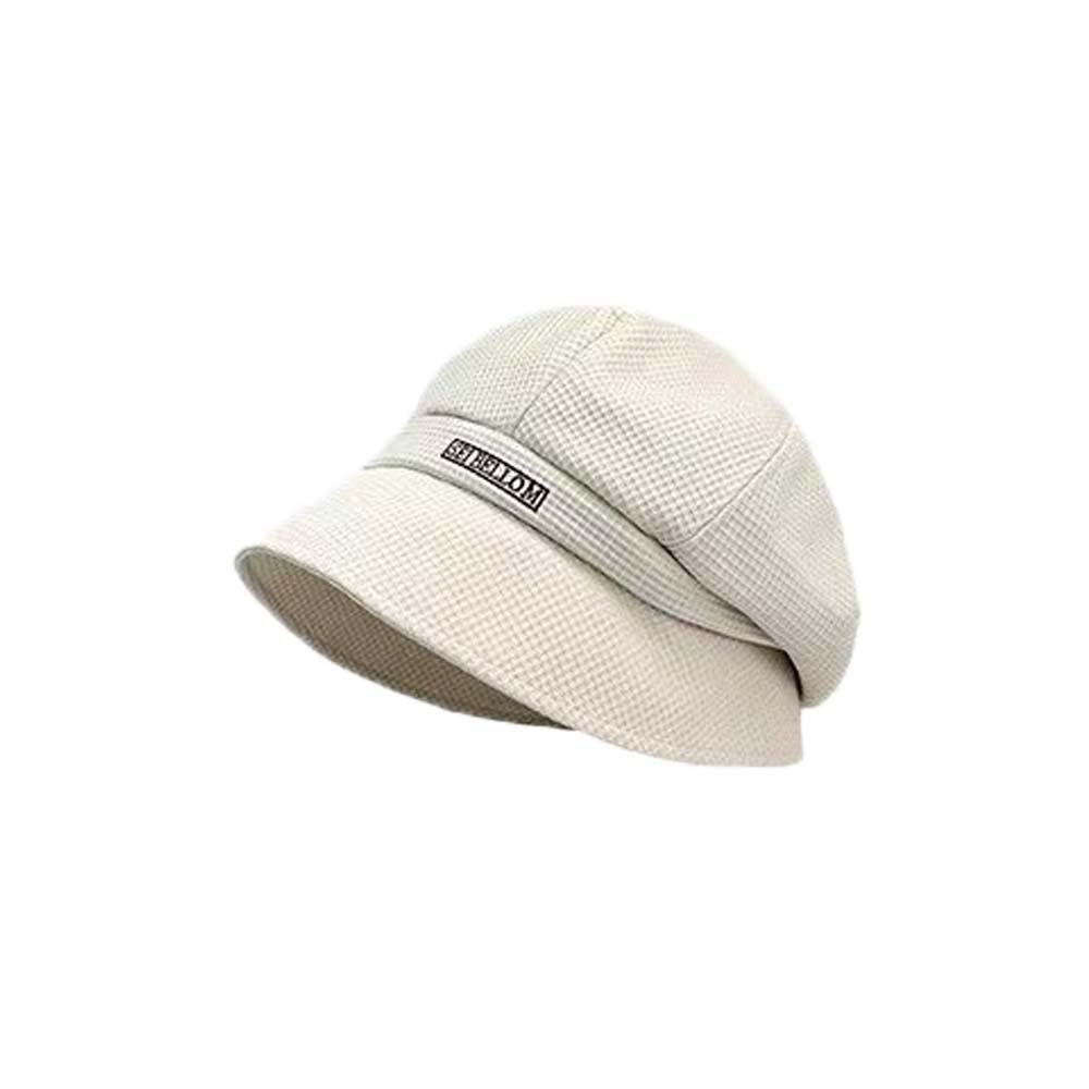 Casual Outdoor Beach Hat Solid Color Duckbill Hat Peaked Cap Wide Brim Sun Hat Hiking
