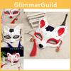 Beautifully Handpainted Kitsune Mask With Japanese Anime Design For Cosplay And Halloween