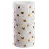 [Q5406] - Golden White 'Cats' LED Candle (real Wax) - 15x7. 5cm