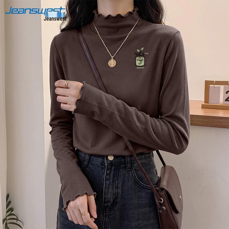 Женская базовая футболка с длинным рукавом и краем-салатом Jeanswest