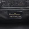 Salvatore Ferragamo Vala Handbag AQ-21 8252 2WAYShoulder black/gold Embossed Leather Women Used