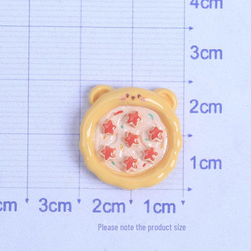 Глянцевые мультяшные аксессуары из смолы: Заколка для волос, повязка на голову, чехол для телефона, подвески для обуви, магниты на холодильник