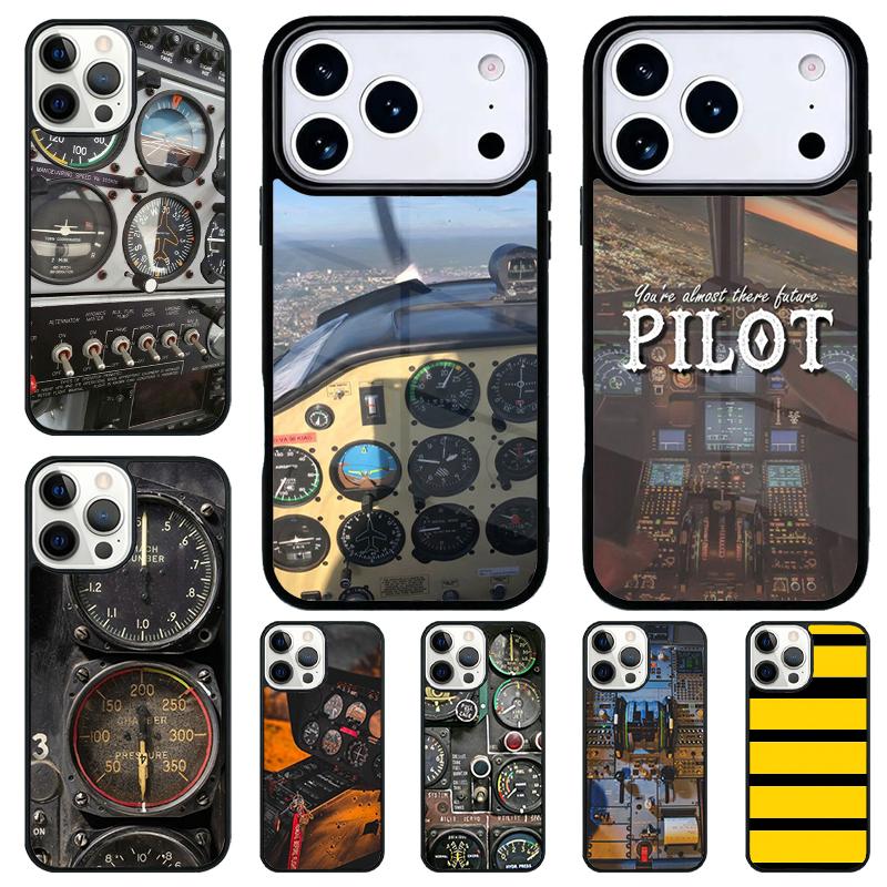 Чехол для телефона с эполетом пилота самолета для iPhone 17 Air 16 15 11 12 14 13 Pro Max Ударопрочный чехол